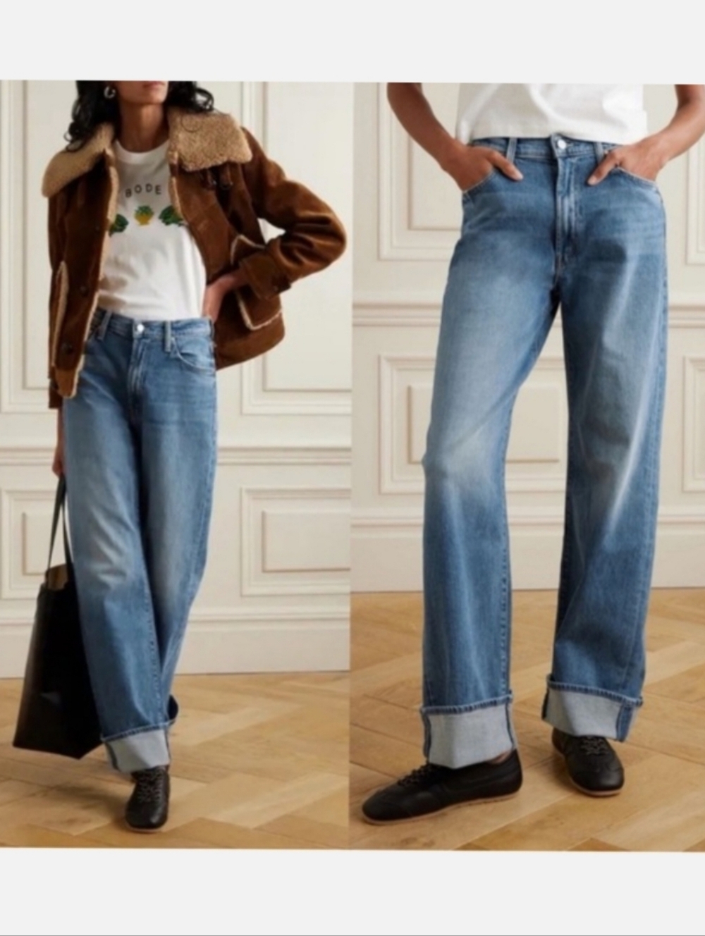 MOTHER Light Blue Straight-Leg Jeans